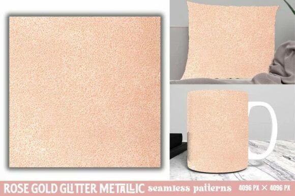 Download Rose Gold Glitter Metallic Pattern - Premium Resources