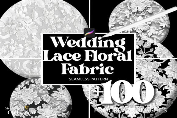 Download 100+ Procreate Wedding Lace Floral Fabri - Premium Resources