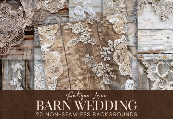 Download Antique Wedding Lace Distressed Barnwood - Premium Resources